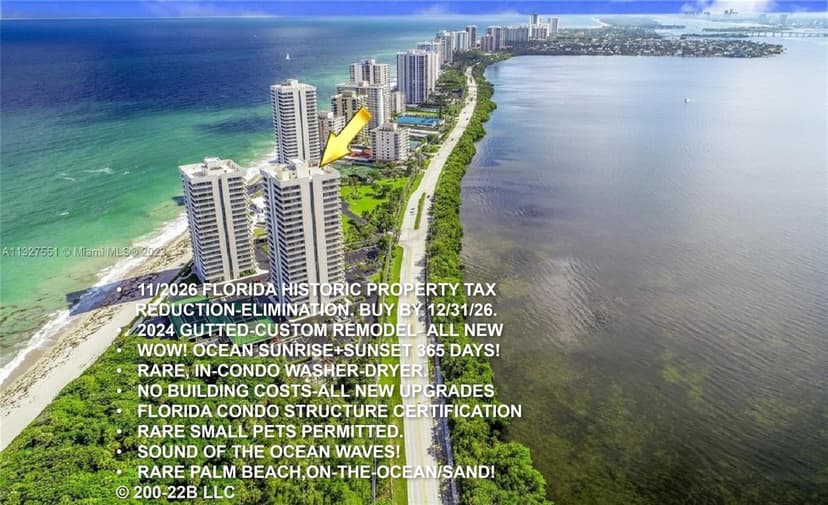 5550 N Ocean Drive # 22b, Singer Island FL 33404