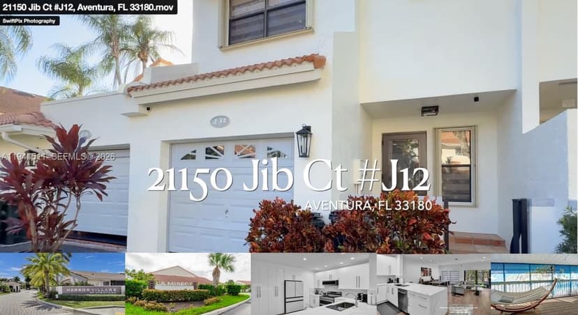 21150 Jib Ct # J12, Aventura FL 33180