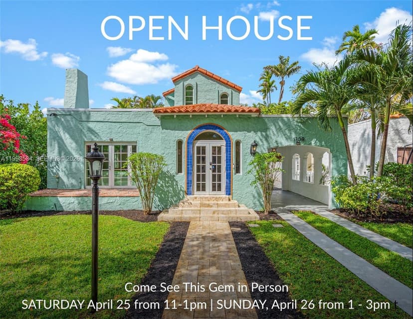 1209 La Mancha Ave, Coral Gables FL 33134