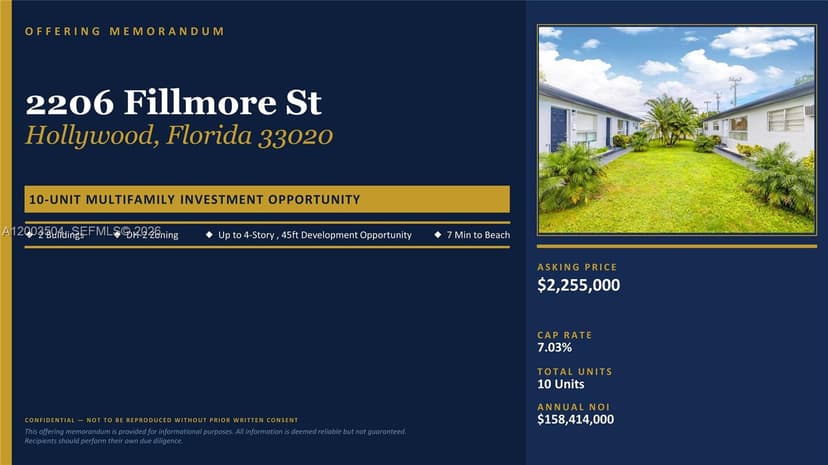2206 Fillmore St #1-10, Hollywood FL 33020